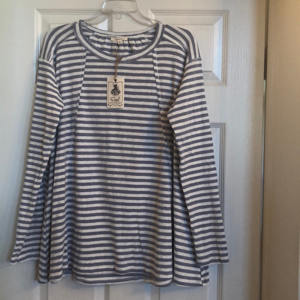 🆕Easel Striped cotton top